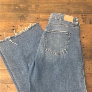 PAIGE Light Blue Wide Leg Jeans